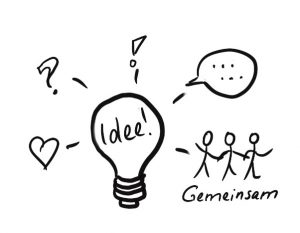 Glühbirne als Symbol für Idee